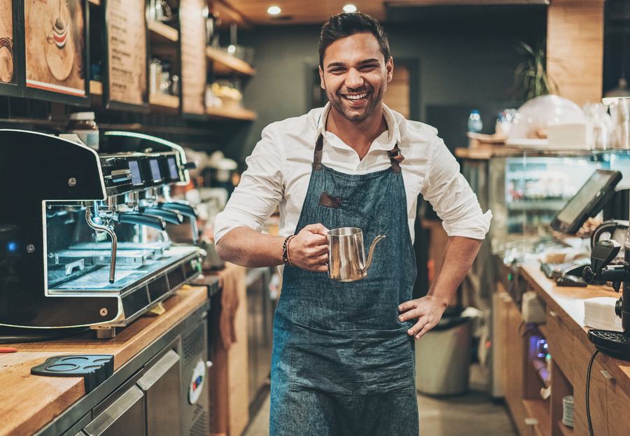 Foreign business owner running a cafe in Singapore